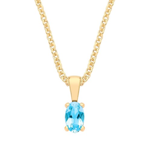 9ct yellow gold natural blue - natural,