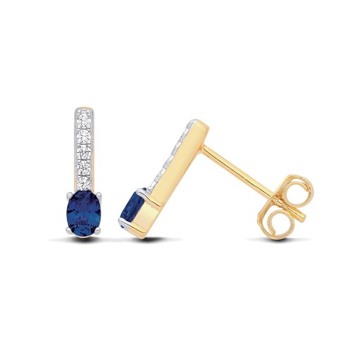 9ct gold silver simulated - on,
