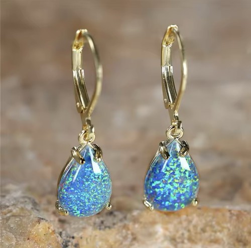 9ct gold opal blue - 9ct,