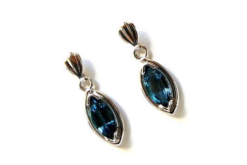 9ct white gold london blue - 9ct,
