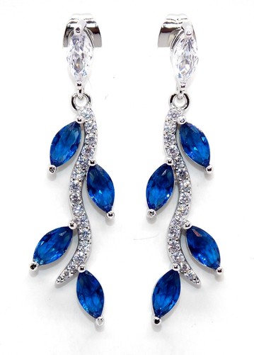 Sterling silver blue sapphire - silver,