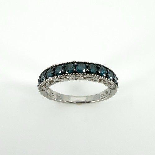 Sterling silver 1ct - 1ct, blue