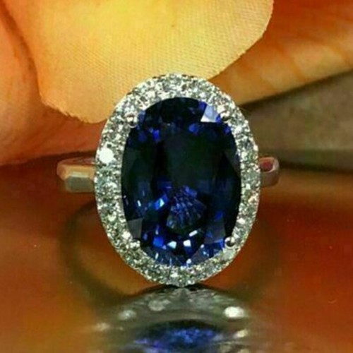 20ct oval cut blue - 4.20ct,
