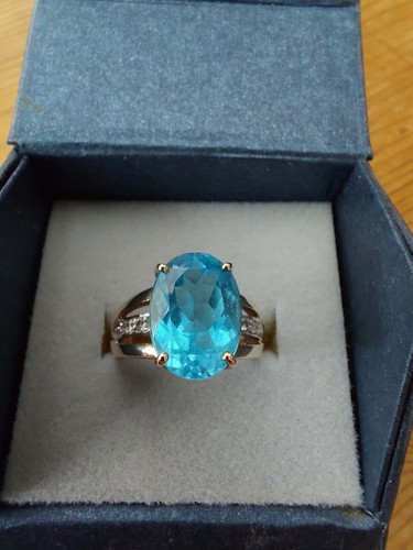Vintage 9ct gold - gold, topaz