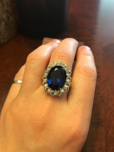 Real oval sapphire - real, &