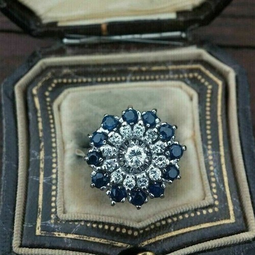 Round blue sapphire - round,