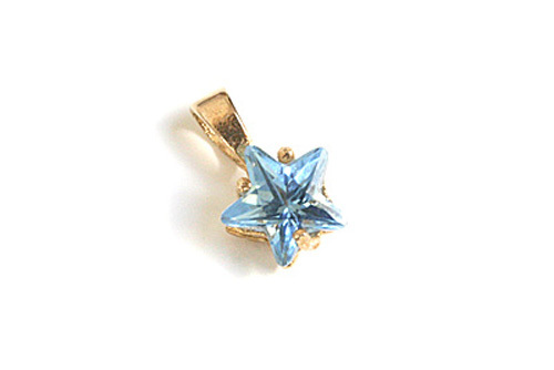 9ct gold blue star - 9ct,