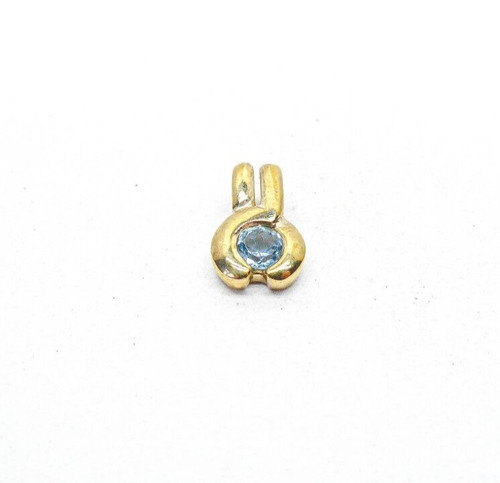 9ct gold blue topaz - 9ct,