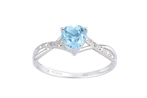 9ct white gold 01ct diamond - gold, 0.01ct