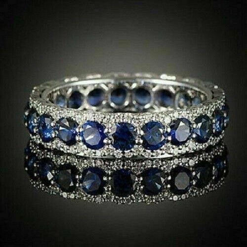2ct round blue - 2ct,