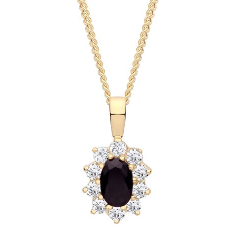 9ct gold natural sapphire - gold,