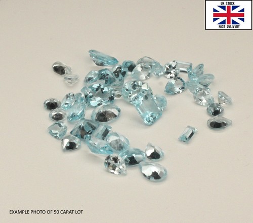 10ct natural blue topaz loose - 10ct,