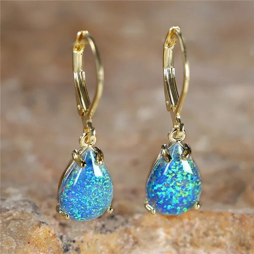 9ct gold opal white - gf,