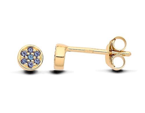 9ct yellow gold silver - silver, blue