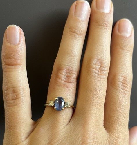 Engagement ring 14ct white - ring:,
