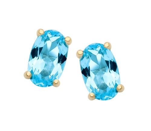 9ct yellow gold - 9ct, blue
