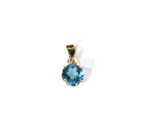 9ct yellow gold - natural, blue